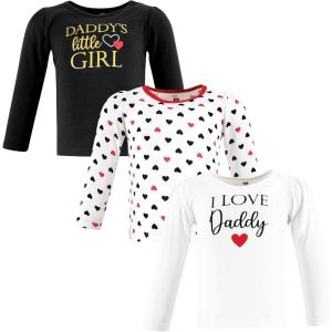imageHudson Baby Unisex Baby Long Sleeve TShirtsGirl Daddy Red Black