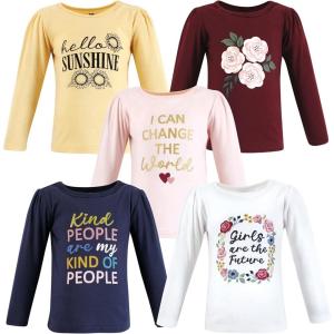 imageHudson Baby Unisex Baby Long Sleeve TShirtsGirls World