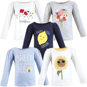 imageHudson Baby Unisex Baby Long Sleeve TShirtsWildflowers