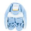 imageHudson Baby BabyGirls Trapper Hat Mitten and Bootie SetBlue Elephant