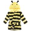 imageHudson Baby Unisex Baby Plush Bathrobe and Toy Set Bee One Size