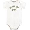 imageHudson Baby Infant Boy Cotton Bodysuits Sage Mamas Boy 1824 Months