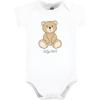 imageHudson Baby Unisex Baby Cotton Bodysuits Teddy Bears 3Pack 03 Months