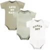 imageHudson Baby Infant Boy Cotton Bodysuits Sage Mamas Boy 1824 Months