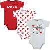 imageHudson Baby Infant Girl Cotton Bodysuits Love Hearts 03 Months