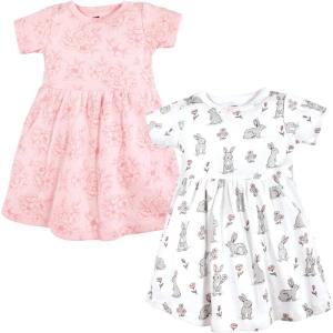 imageHudson Baby Girls Cotton DressesBunny Floral
