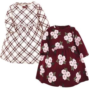 imageHudson Baby Girls Cotton DressesBurgundy Floral