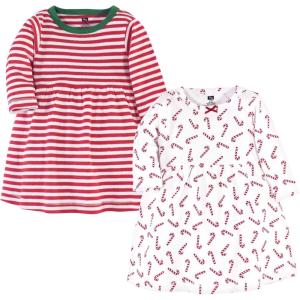imageHudson Baby Girls Cotton DressesCandy Cane