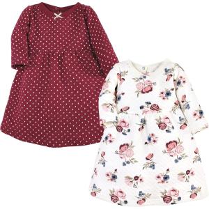 imageHudson Baby Girls Cotton DressesDusty Rose Floral