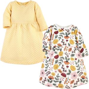 imageHudson Baby Girls Cotton DressesFall Botanical