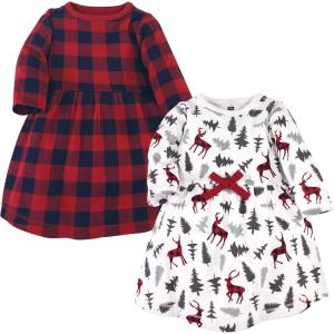 imageHudson Baby Girls Cotton DressesForest Deer