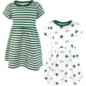imageHudson Baby Girls Cotton DressesGreen