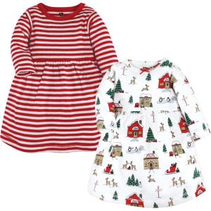 imageHudson Baby Girls Cotton DressesNorth Pole