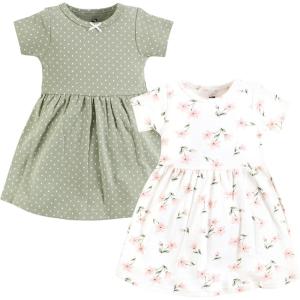 imageHudson Baby Girls Cotton DressesPink Dainty Floral