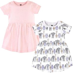imageHudson Baby Girls Cotton DressesPink Safari