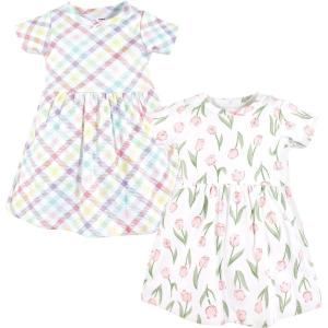imageHudson Baby Girls Cotton DressesPink Tulips