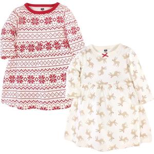 imageHudson Baby Girls Cotton DressesReindeer