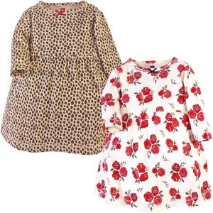 imageHudson Baby Girls Cotton DressesRose Leopard