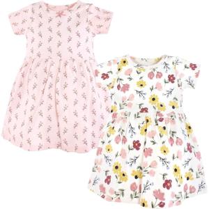 imageHudson Baby Girls Cotton DressesSoft Painted Floral