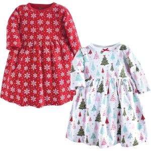 imageHudson Baby Girls Cotton DressesSparkle Trees