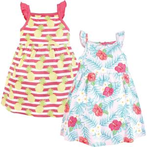 imageHudson Baby Girls Cotton DressesTropical Floral