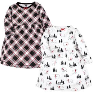 imageHudson Baby Girls Cotton DressesWinter Bear