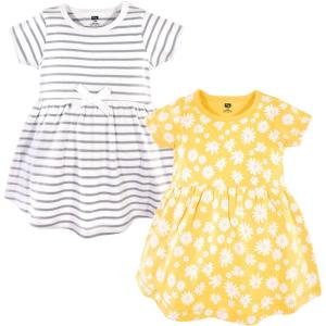imageHudson Baby Girls Cotton DressesYellow Daisy
