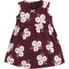 imageHudson Baby Infant and Toddler Girls Cotton Dress and Cardigan SetBurgundy Floral