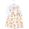 imageHudson Baby Infant and Toddler Girls Cotton Dress and Cardigan SetCitrus Orange