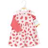 imageHudson Baby Infant and Toddler Girls Cotton Dress and Cardigan SetCoral Watermelon