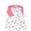 imageHudson Baby Infant and Toddler Girls Cotton Dress and Cardigan SetCuteasaurus