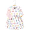 imageHudson Baby Infant and Toddler Girls Cotton Dress and Cardigan SetEaster Eggs