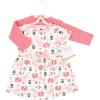 imageHudson Baby Infant and Toddler Girls Cotton Dress and Cardigan SetForest