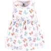 imageHudson Baby Infant and Toddler Girls Cotton Dress and Cardigan SetPastel Butterfly
