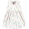 imageHudson Baby Infant and Toddler Girls Cotton Dress and Cardigan SetPink Tulips