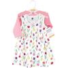 imageHudson Baby Infant and Toddler Girls Cotton Dress and Cardigan SetSpring Tulips