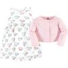 imageHudson Baby Infant and Toddler Girls Cotton Dress and Cardigan SetTea Party