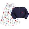 imageHudson Baby Infant and Toddler Girls Cotton Dress and Cardigan SetWildflower