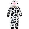 imageHudson Baby babygirls Plush Jumpsuits Animal FaceCow