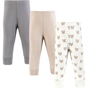 imageHudson Baby Unisex Cotton Pants and LeggingsBeige Cozy Cutie