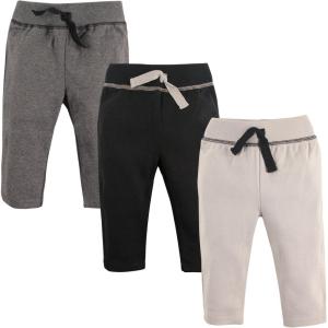 imageHudson Baby Unisex Cotton Pants and LeggingsBlack Gray