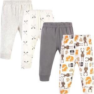 imageHudson Baby Unisex Cotton Pants and LeggingsBoy Forest
