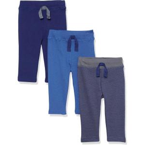 imageHudson Baby Unisex Cotton Pants and LeggingsCharcoal Stripe