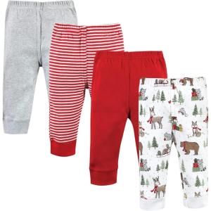 imageHudson Baby Unisex Cotton Pants and LeggingsChristmas Forest