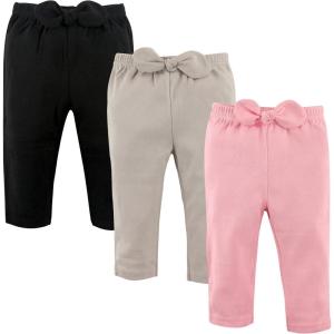 imageHudson Baby Unisex Cotton Pants and LeggingsLight Pink Black