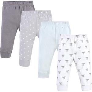 imageHudson Baby Unisex Cotton Pants and LeggingsModern Elephant