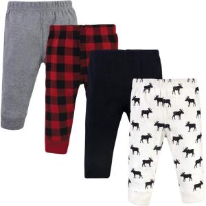 imageHudson Baby Unisex Cotton Pants and LeggingsMoose