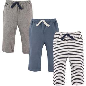 imageHudson Baby Unisex Cotton Pants and LeggingsNavy Stripe