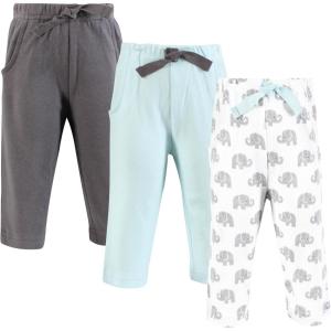imageHudson Baby Unisex Cotton Pants and LeggingsPainted Gray Elephant