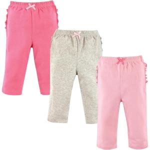 imageHudson Baby Unisex Cotton Pants and LeggingsPink Gray